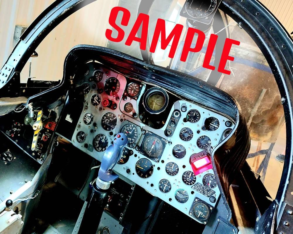 Cock pit and controls of airplane
