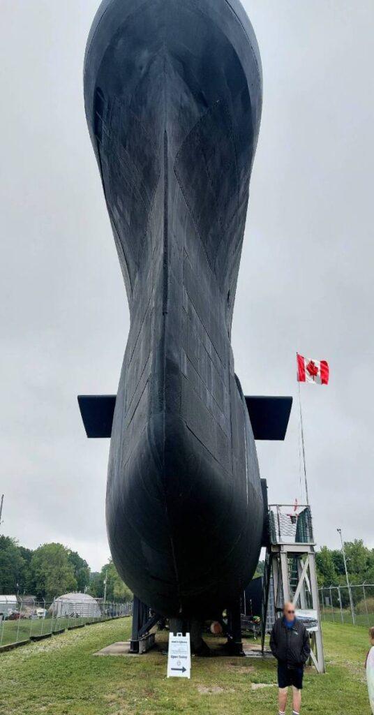 HMCS 'Ojibwa Submarine front view