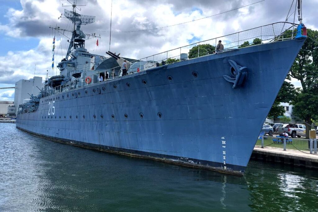 HMCS Haida berthed at Hamilton Harbour