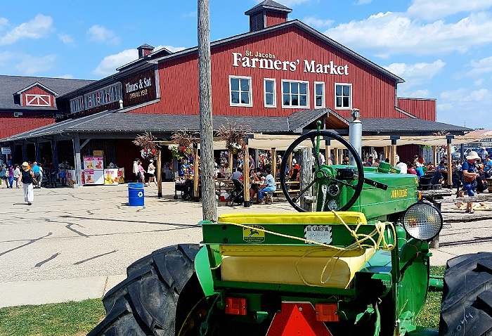 St Jacobs Market with Green Tractor