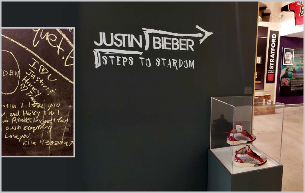 Entrance to Justin Bieber Exhibit